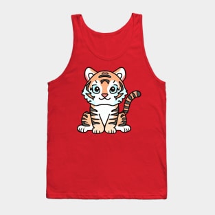 Bengal tiger roaring Tank Top